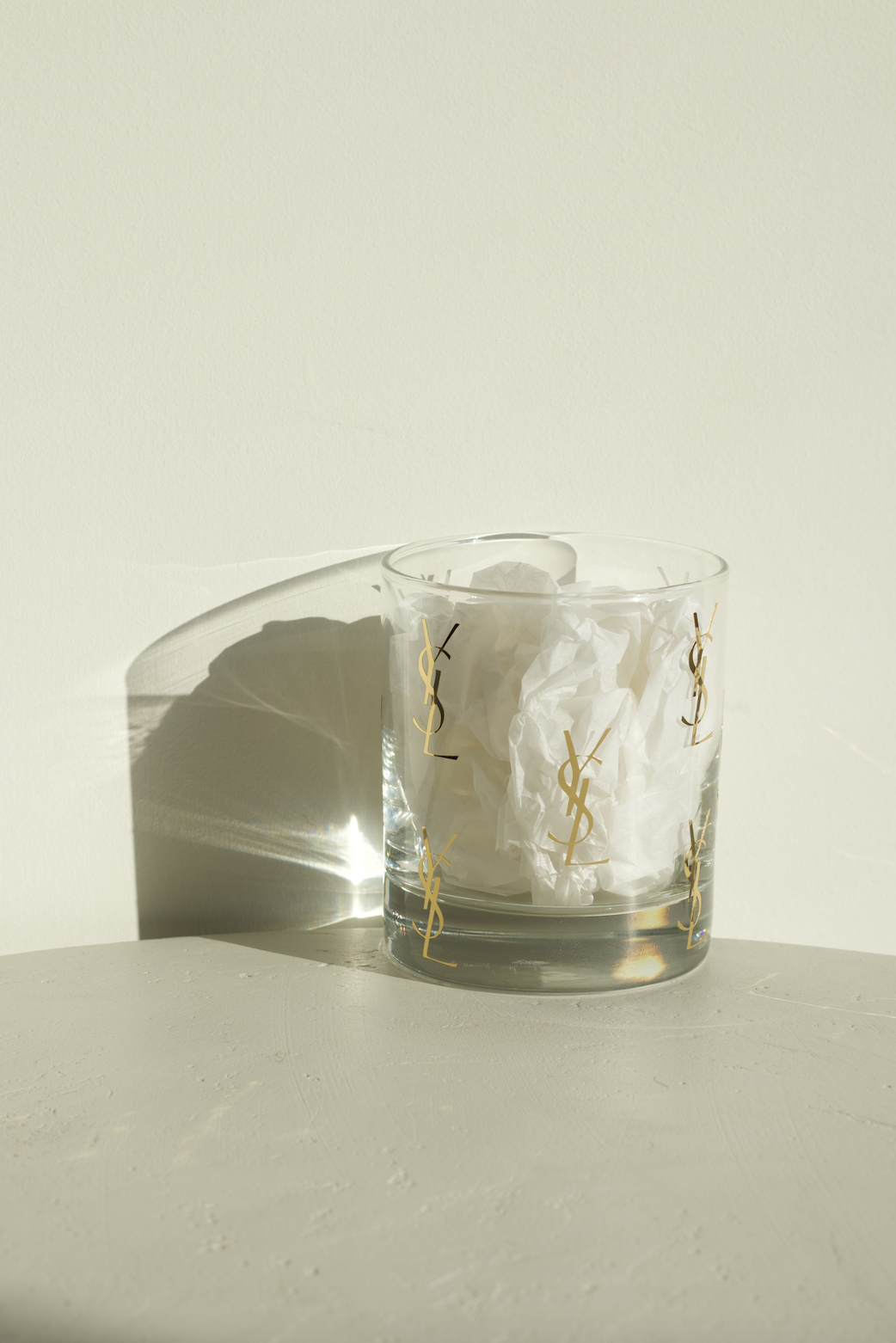 Custom YSL dreaming Old Fashion Glass Cup