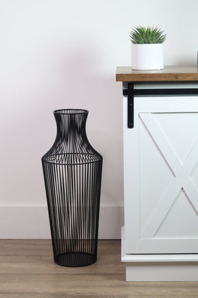 Black vase