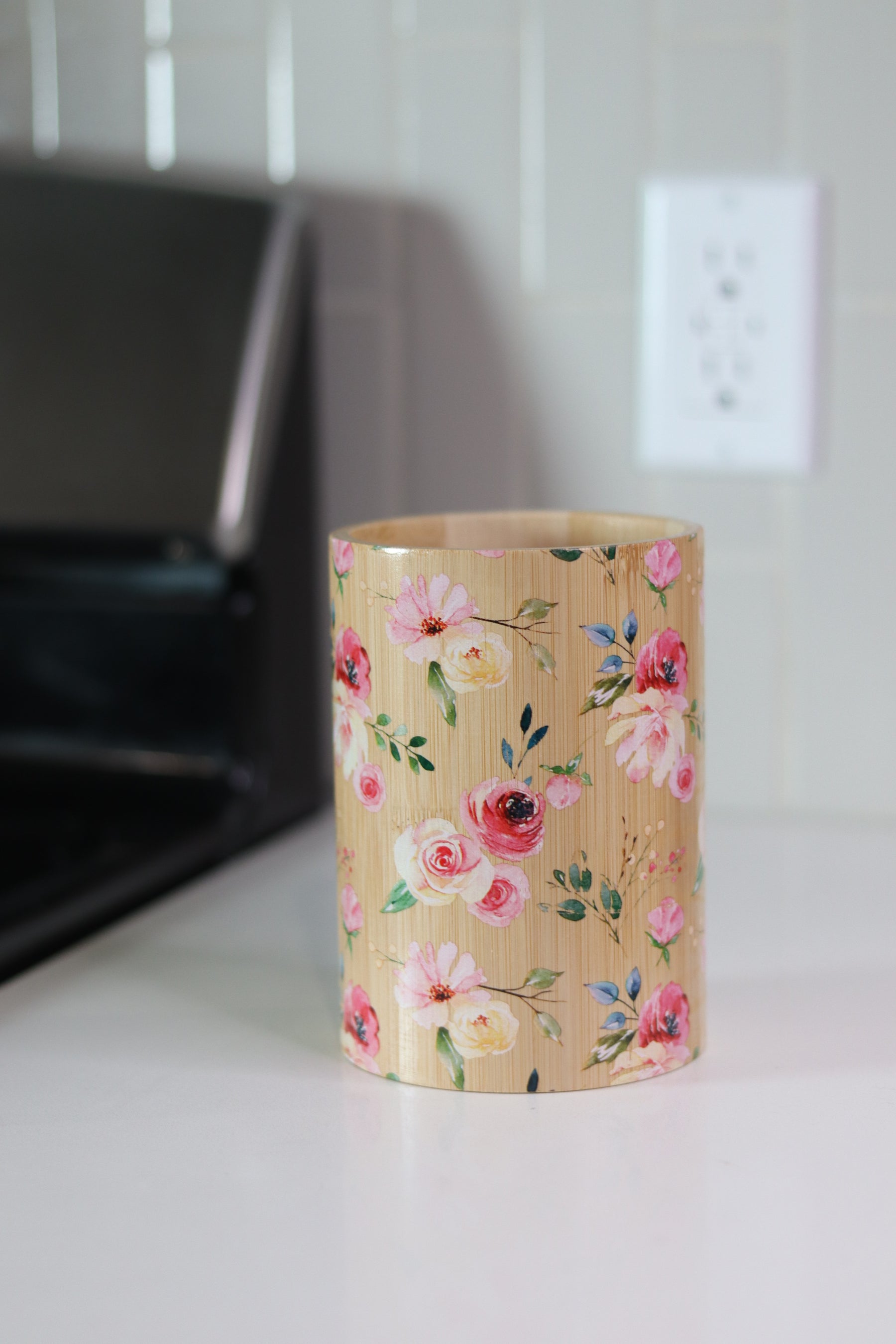 Floral Utensil Holder