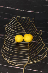 Gold Leaf Fruit Tray