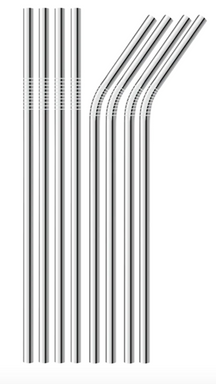 Stainless Steel Straws (8 Pack Mixed)