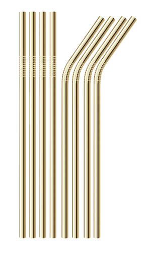 Stainless Steel Straws (8 Pack Mixed)
